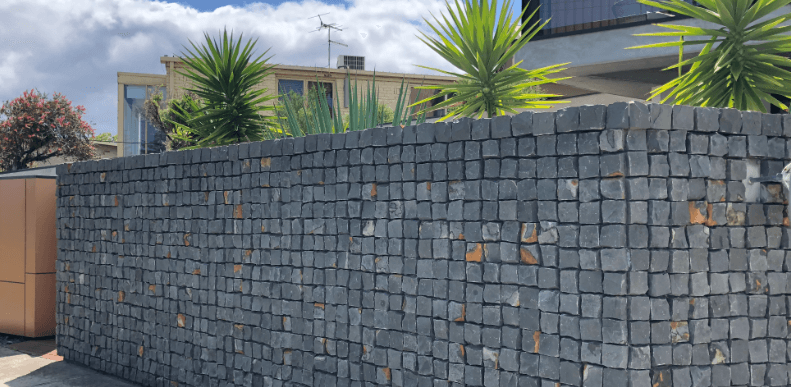 Cobble stone wall cladding