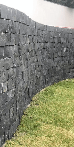 Cobble stone wall cladding