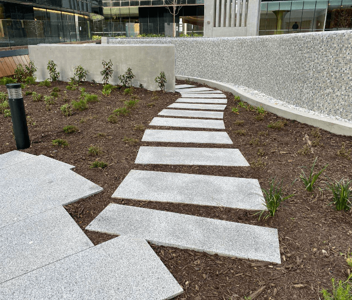 Granite garden stepping stones