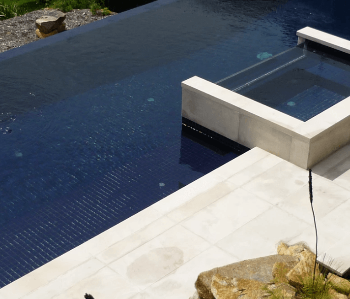 Sandstone pool deck