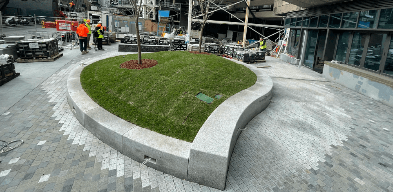 Granite Planter, West Side Place